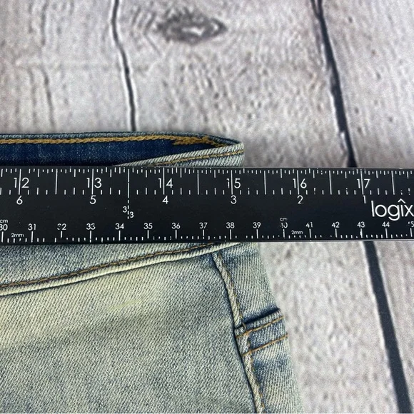 Serenede Jeans Mens 30 (30x33) Skinny Grunge Distressed Patched Faded Stretch
